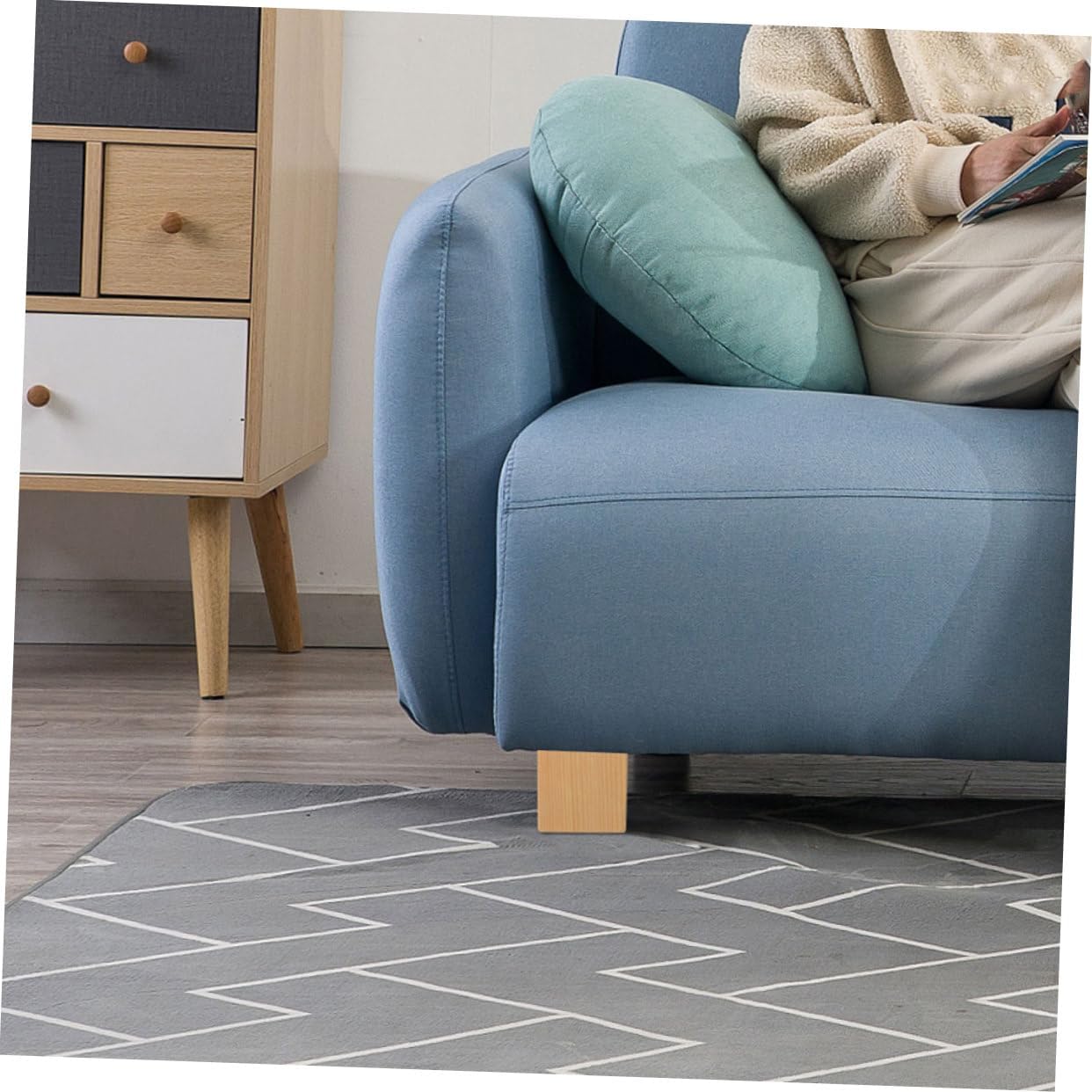 STOBOK 2 pcs Heavy Duty Wooden Bed Risers Adjustable Height Furniture Risers for Sofas Tables and Chairs Universal Bed Leg Elevators Sturdy and Sturdy Design