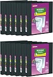Avery Durable View Binder, 3" Slant Rings, 600 Sheet Capacity, 3 Ring Binder, 2 Pockets, PVC Free, Black (17041)