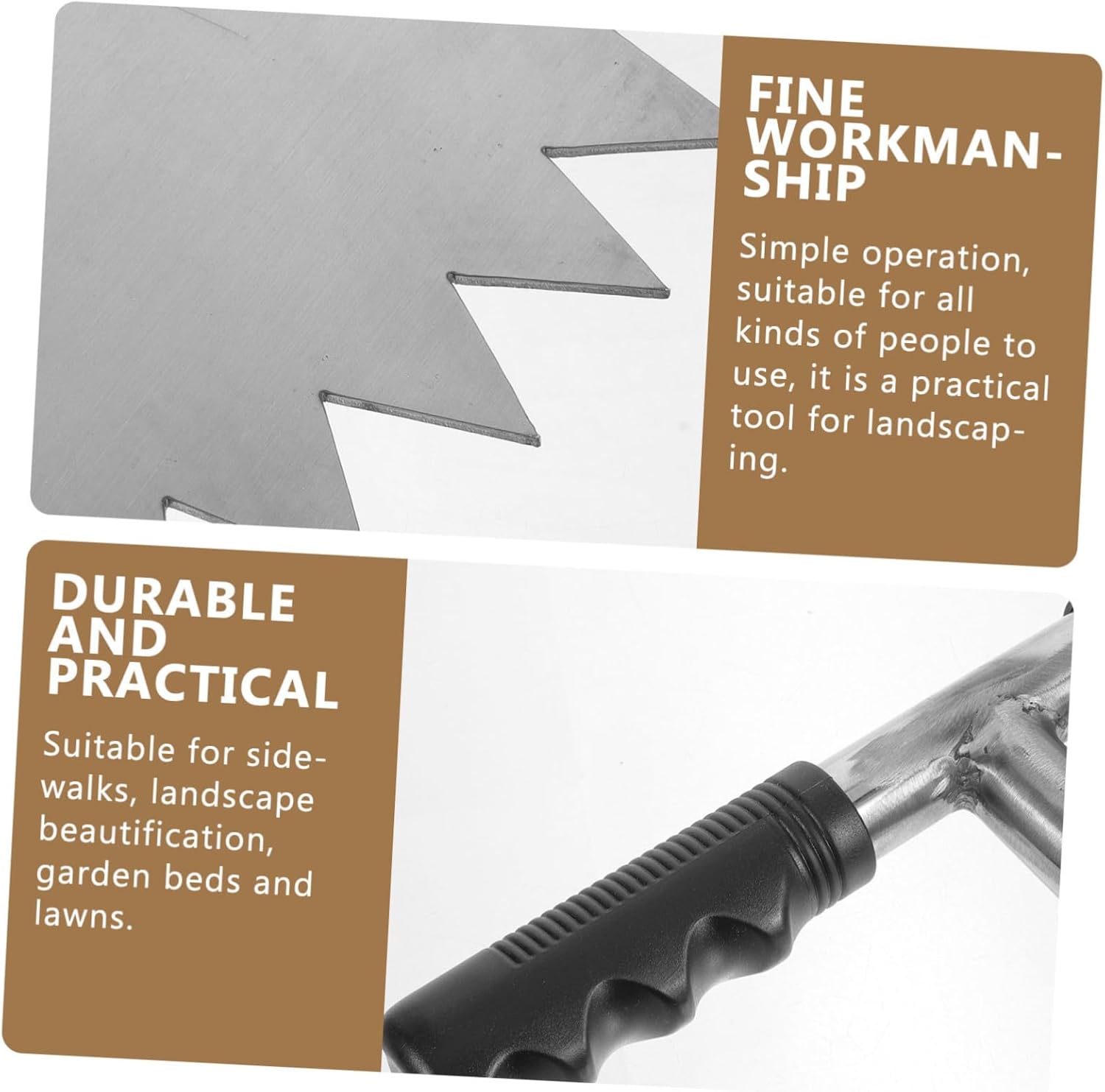 Manual Grass Edger Tool Lawn Edger for Sidewalks and Garden Beds Efficient Half-Moon Design Easy to Use Grass Trimmer for Landscaping