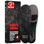 220+ lbs Plantar Fasciitis High Arch Support Insoles Men Women - Orthotic Shoe Inserts - Boot Work Shoe Insole (Graphite, S)