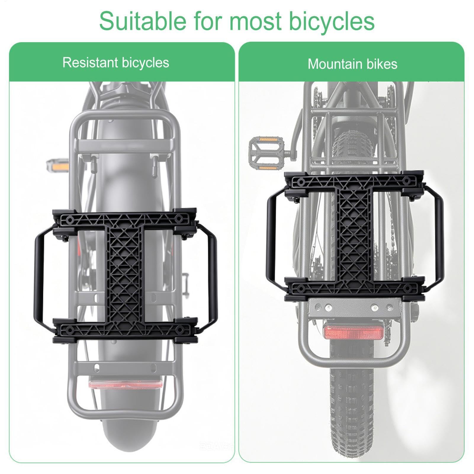 Support De Conversion pour Boucle De Sacoche À Vélo Porte-Bagages À Largeur | Support Boucle Sacoche Arrière Vélo pour modification panier cargo, cyclisme urbain et