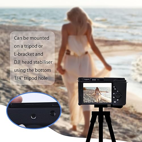 Miniatura 6 de Easy Hood ZV-E10 Funda para cámara, funda protectora de goma de silicona suave para cámara digital Sony ZV-E10 ZVE10, protección de la funda de la