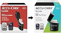 Vista 2 de Accu-Chek Guide Tiras de prueba de glucosa para el control de azúcar en sangre en diabéticos (paquete de 50)
