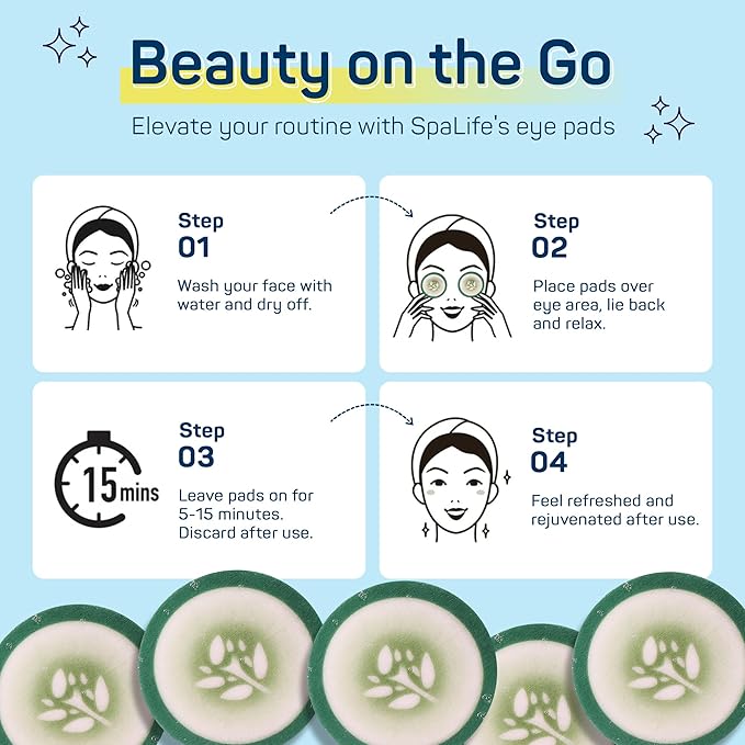 ☀️ Cool Down Your Eyes! ✨ SpaLife Cooling Eye Pads