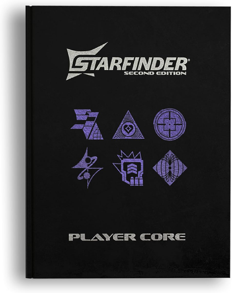 Starfinder Alien Core Special Edition - Limited Deluxe Monster Manual Faux Leather Hardcover with Metallic Deboss Cover Elements and Bound-in Ribbon Bookmark