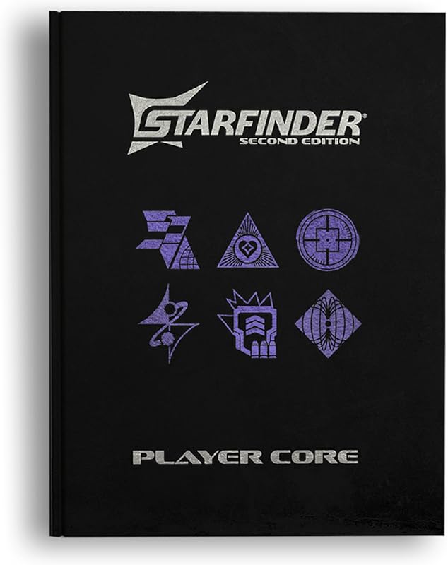 Starfinder Alien Core Special Edition - Limited Deluxe Monster Manual Faux Leather Hardcover with Metallic Deboss Cover Elements and Bound-in Ribbon Bookmark
