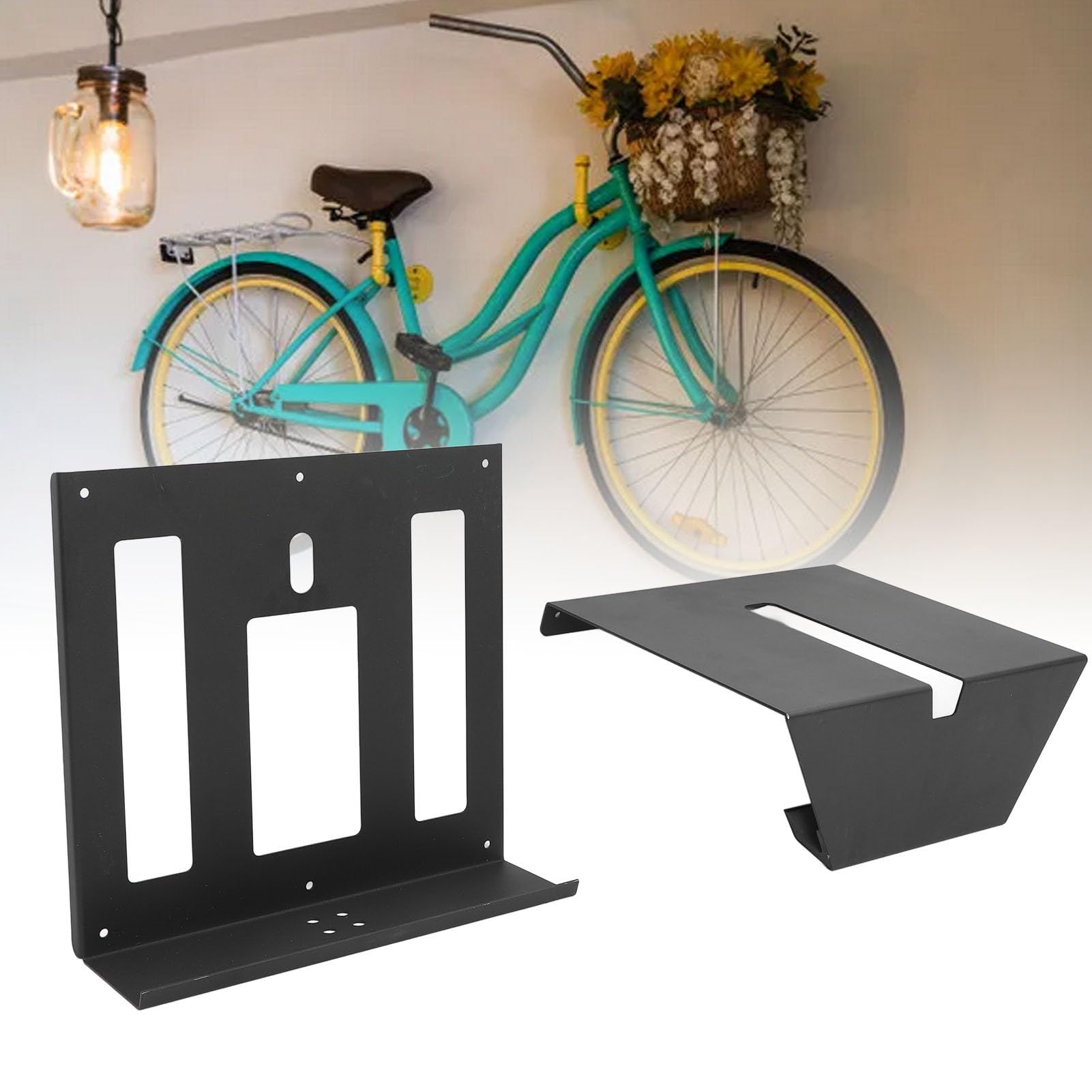 Zoeyilan Bike Wall Mount, Steel Bike Rack Garage Wall Mount Bikes, Space Saving Vertical Bike Rack, Sturdy Storage Hook Holds Up for Home Garage, Easy to Install