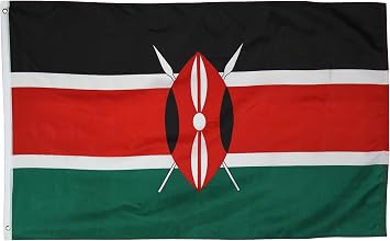 Kenya National Flag (Polyester), 2' x 3'