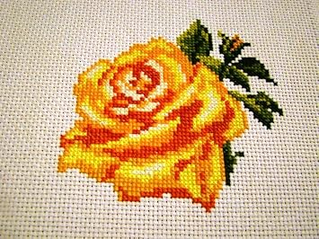 Unprinted Counted Funny Needlework Cross Stitch Kit Alisa Rose 0-41