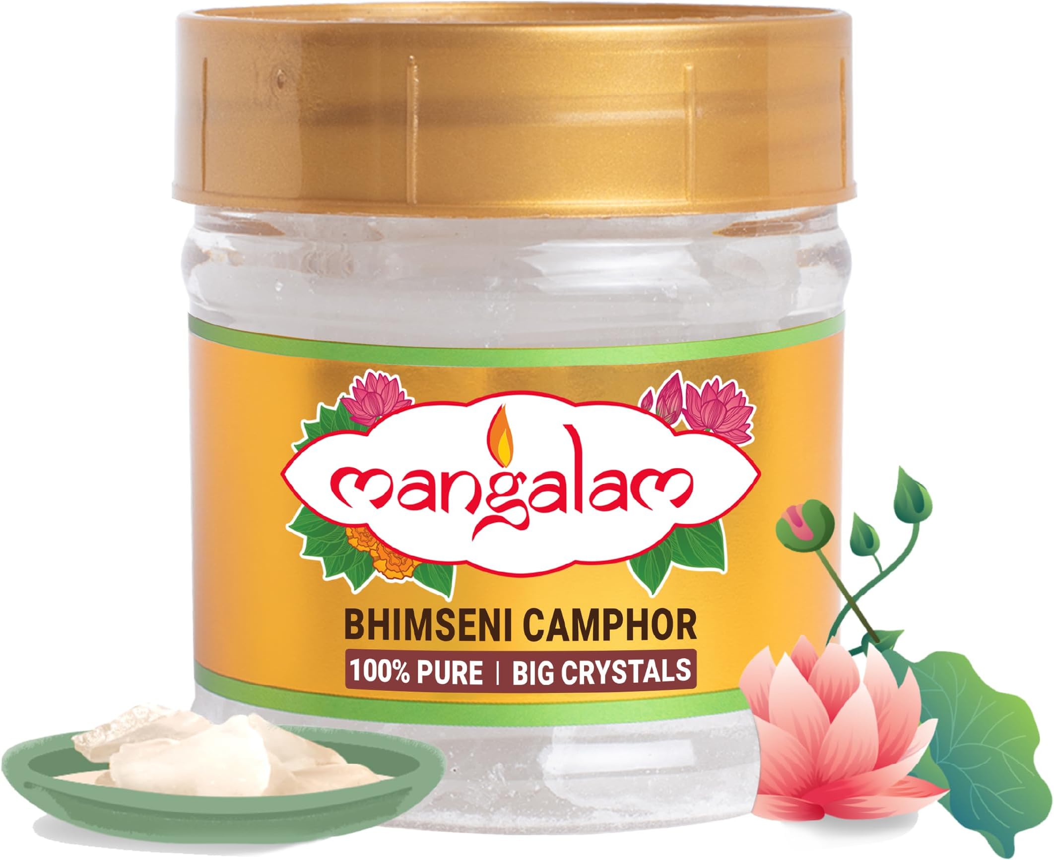 Mangalam Bhimseni Camphor 50g Jar - Pack of 1