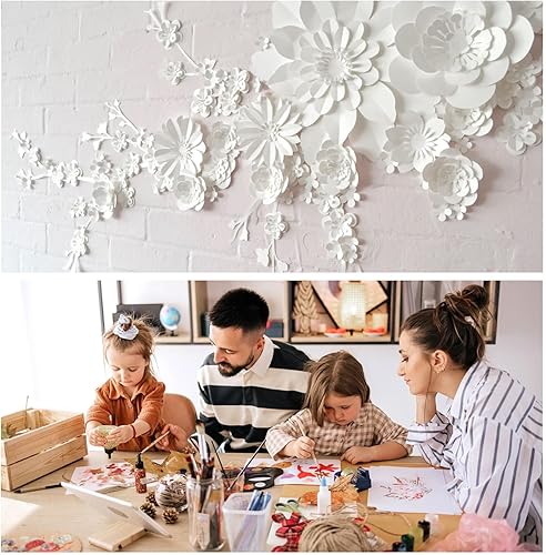 Miniatura 6 de 200 piezas de papel de cartulina blanco de 12 x 12 pulgadas, peso de 250 GSM, 90 libras, en blanco, multiusos para manualidades, invitaciones,