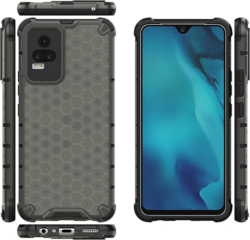 Funda para Vivo Y73, funda para Vivo V21e, color negro