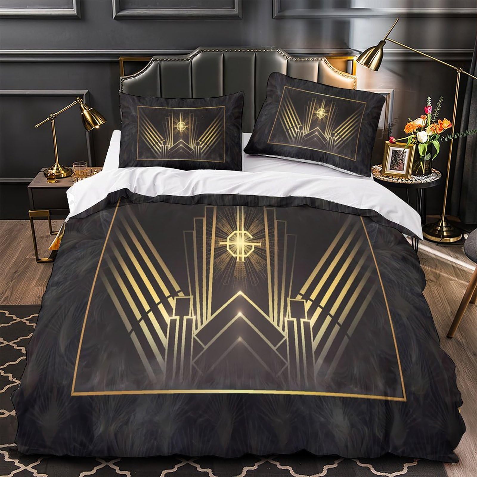 Housse de couette fourmi 3D lit double respirante pour adulte