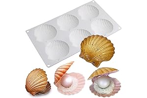 Shell Shaped Silicone Molds - Ocean Inspired Chocolate or Resin Creations