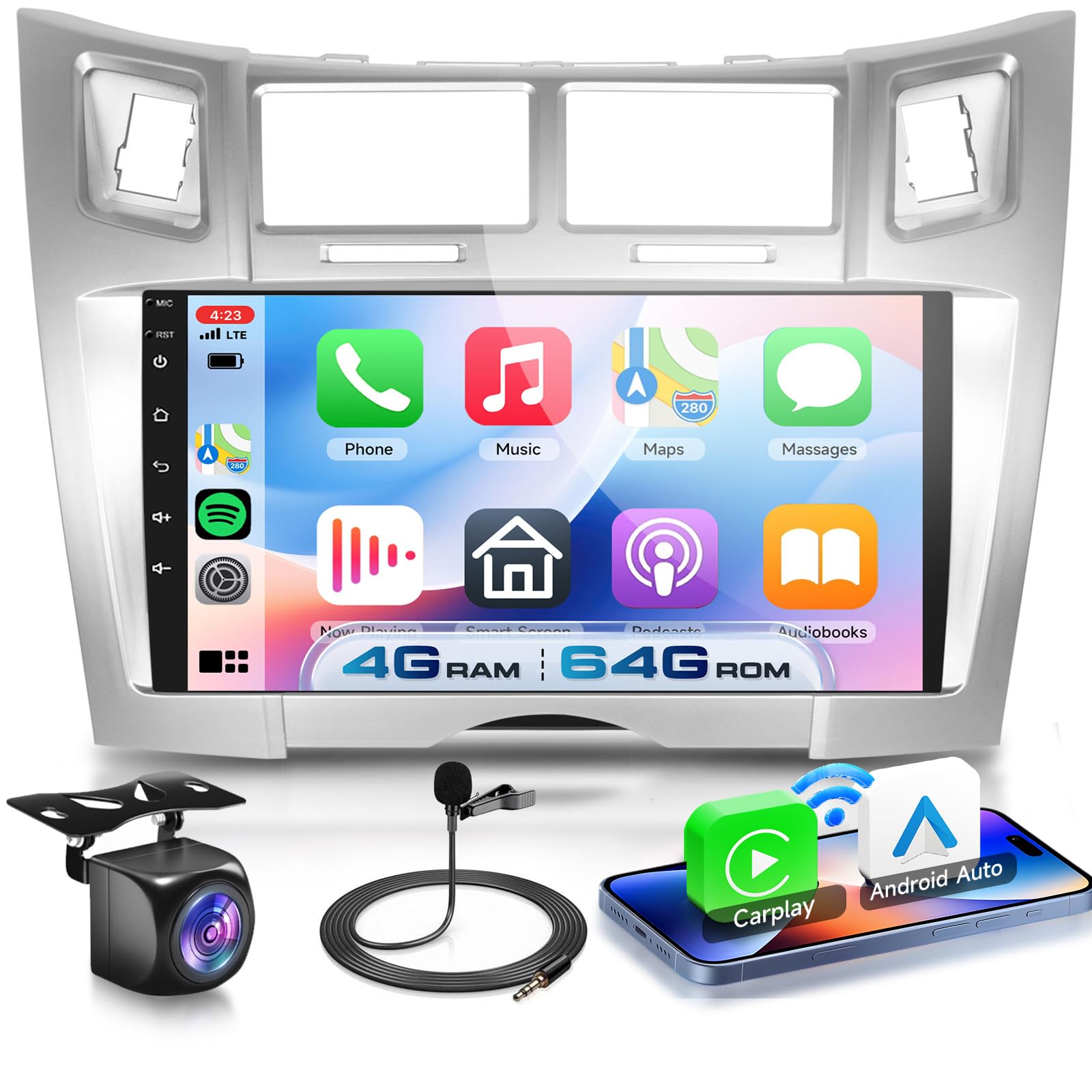 Toyota Yaris | Autoradio | 1998 t/m 2010 | Android 15 | Apple CarPlay