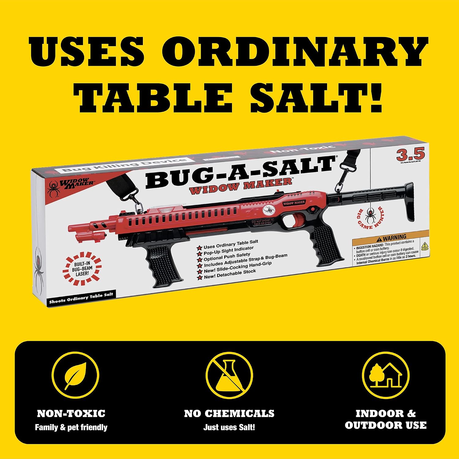BUG-A-SALT Widow Maker 3.5 w/Bug-Beam, Grip Handle, & Adjustable Stock image 5