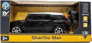 سيارة بجهاز تحكم عن بعد 27 ميجا هرتز مقاس 1:20 (اسود)