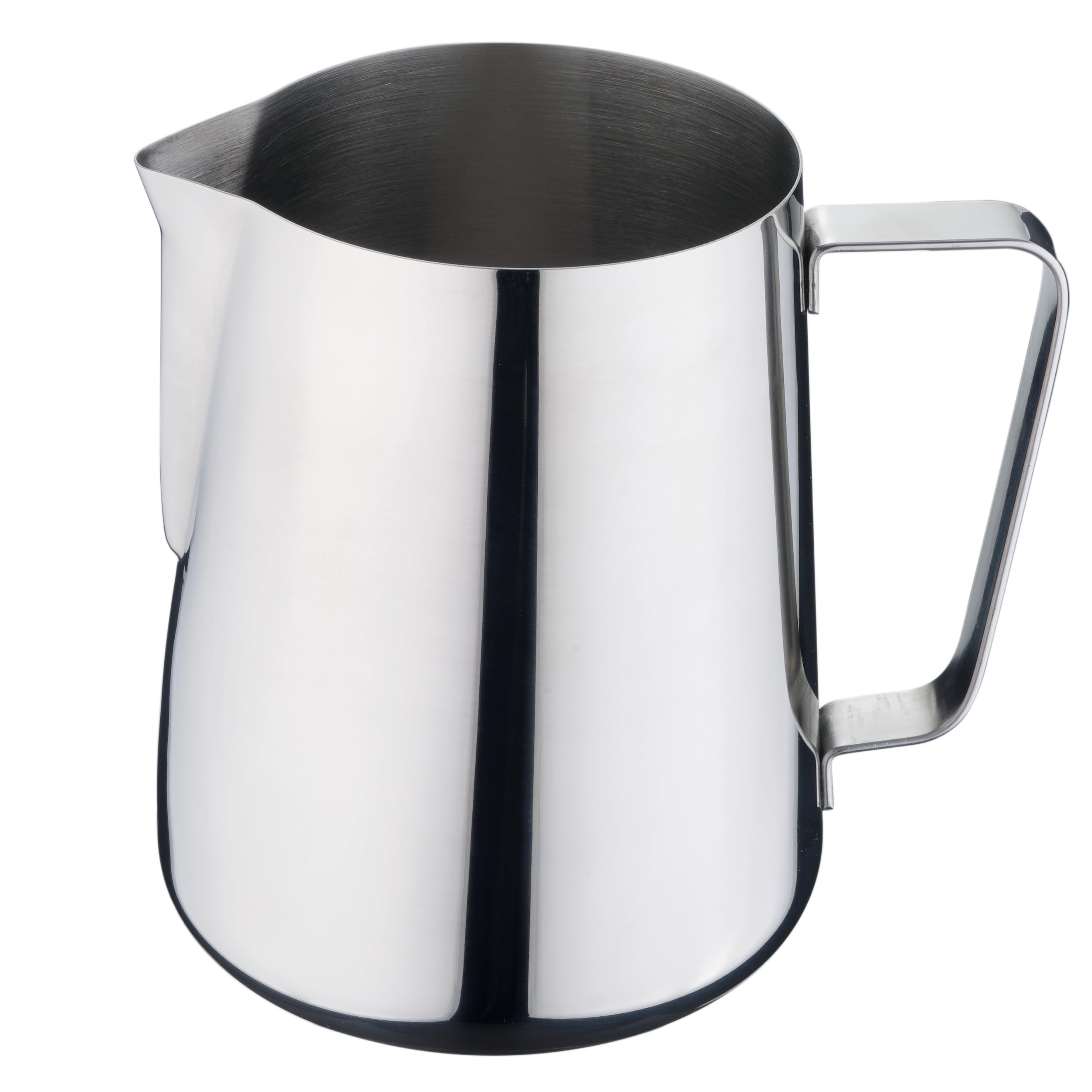 Lattiera in Acciaio Inossidabile, Brocca per Latte in Acciaio Inox Lucido, per Latte Artistico (2 Litri)