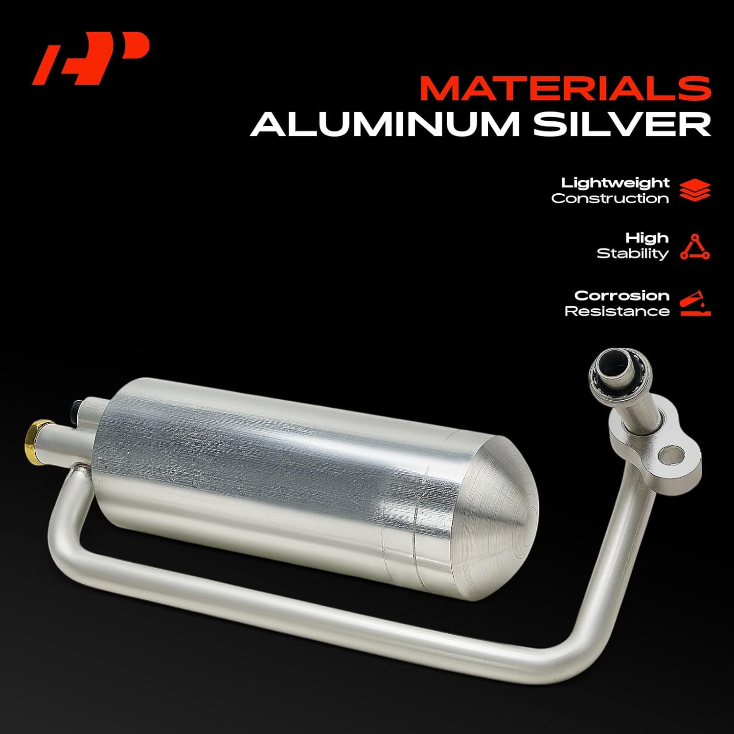 A-Premium Aluminum Air Conditioning A/C Receiver Drier Compatible with Pontiac Vibe 2003-2008, Silver