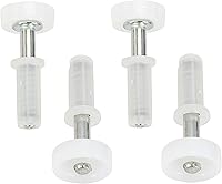 Vista 1 de Rueda de guía de rodillos de doble pliegue con resorte, paquete de 4