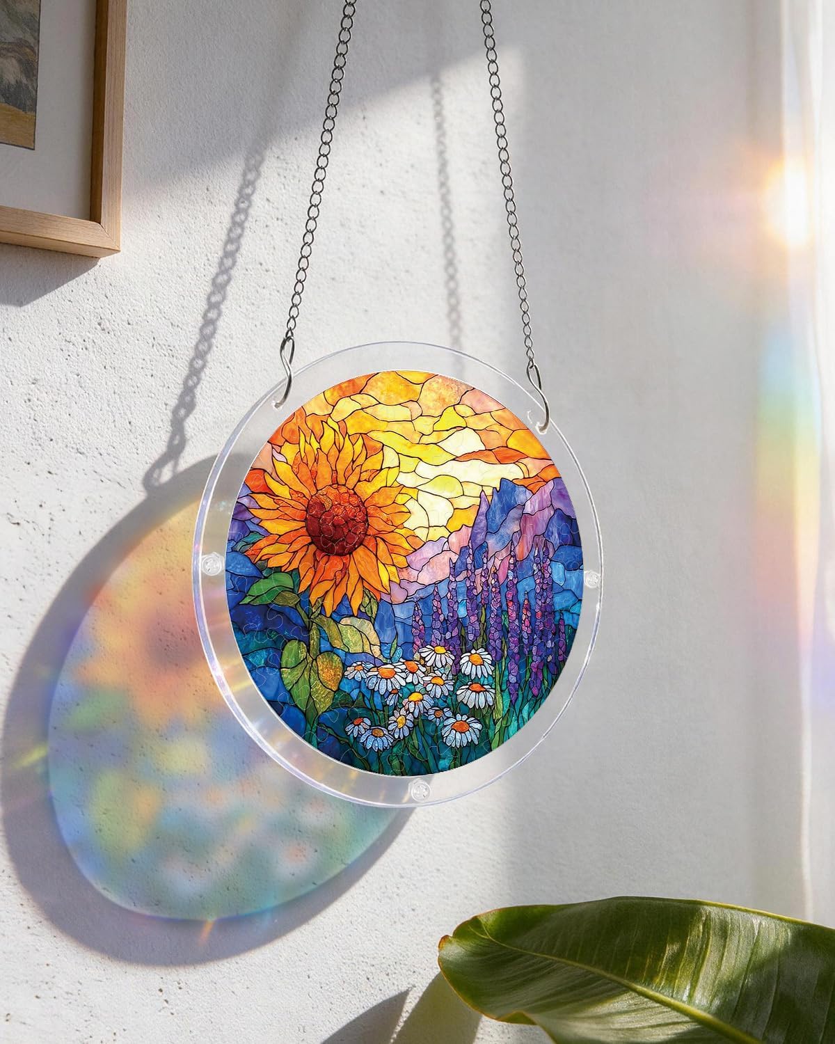 Acrylic Suncatcher Puzzle, Sunflower Meadow-7.4 in image 5