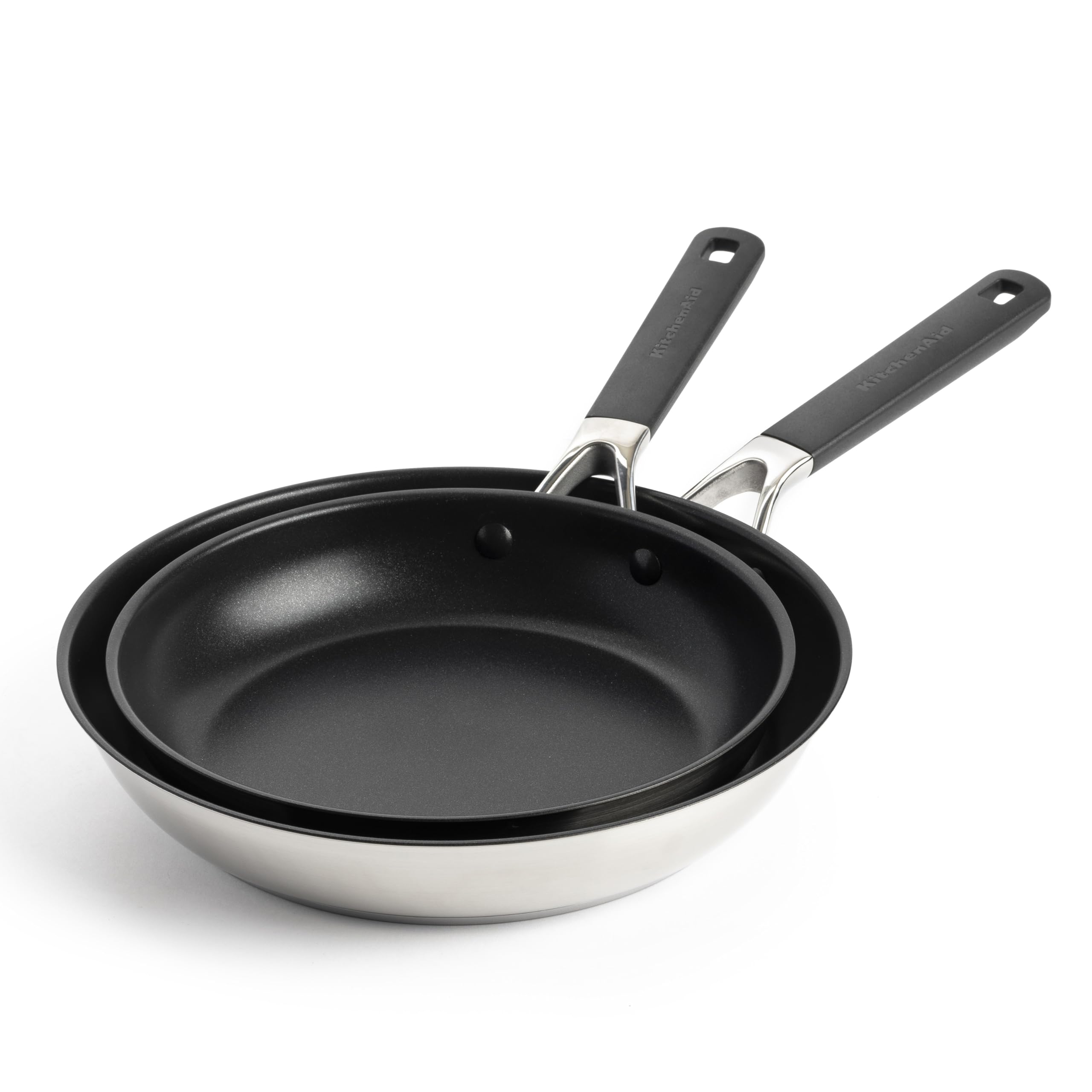 Poêles en acier inoxydable KitchenAid Classic en céramique saine