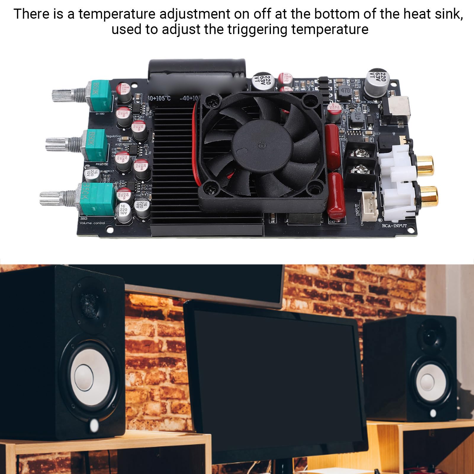 Sxhlseller Płyta Wzmacniacza Mocy, Monokanałowy Cyfrowy Wzmacniacz o Mocy 600 W ze zwrotnicą Riley i PurePath HD, do Domowego Systemu Dźwiękowego z Głośnikiem Niskotonowym