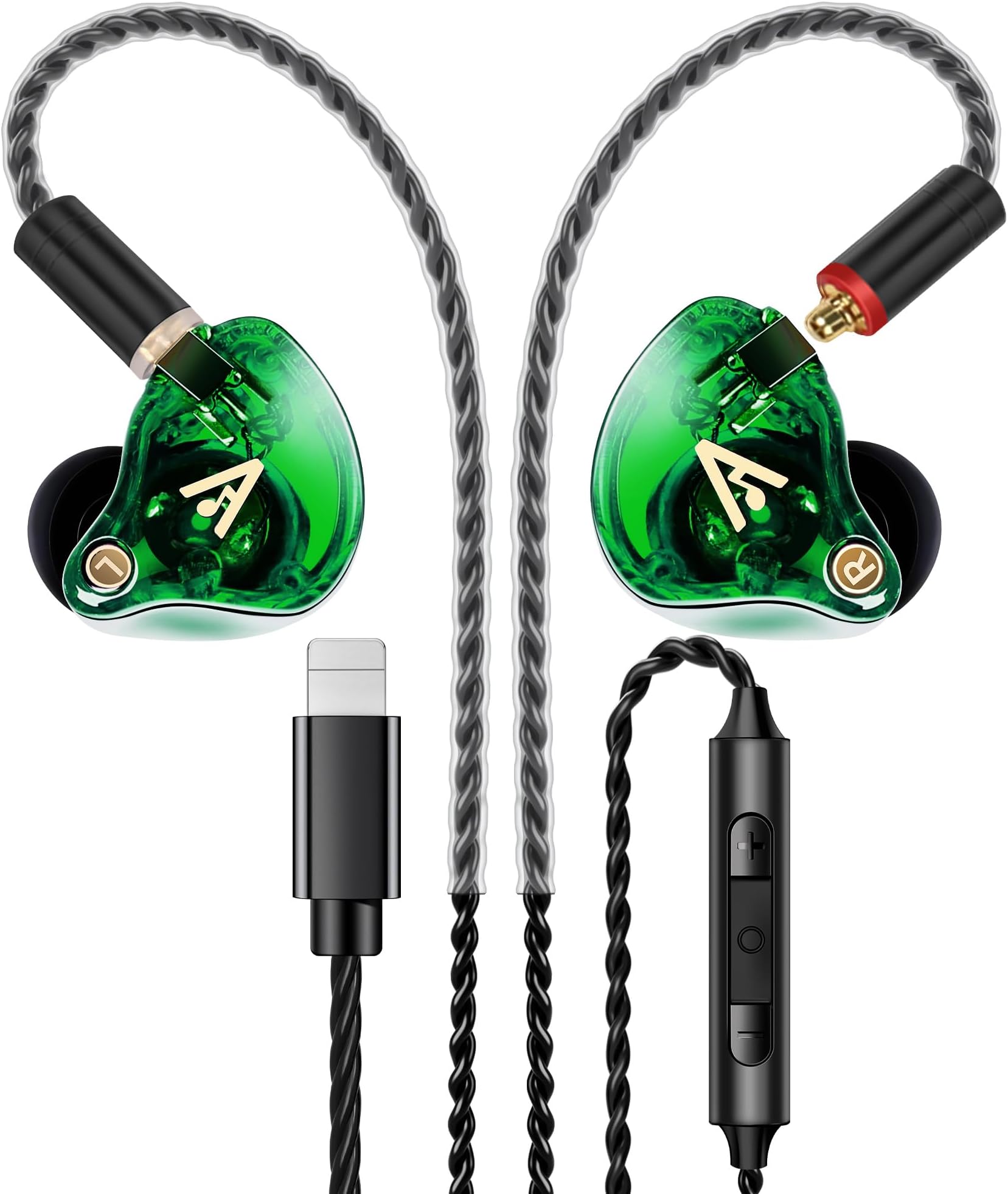 Audiovance Vibes 202ML HiFi Wired Earbuds for iPhone 14/13/12/11/X, Pro Max