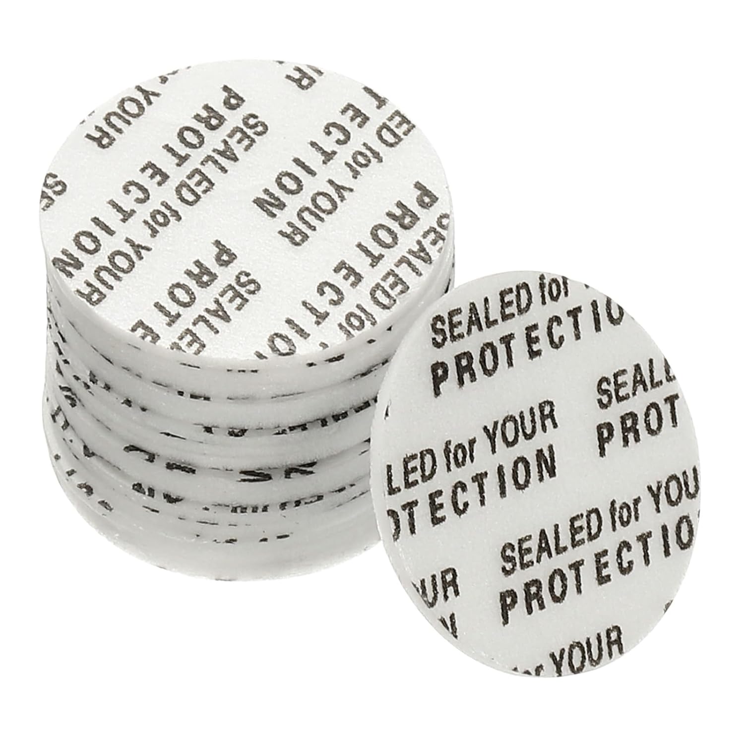 PATIKIL 110 Pack 18mm Foam Lid Liners - PS Foam Pressure Sensitive Tamper Seals for Bottles, Jars & Dry Powders