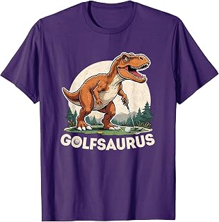 Golf Dinosaur Golfer T-Rex Playing Golf Dino Golfing T-Shirt