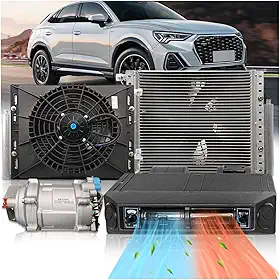 Ar-condicionado Universal para Baixo do Painel de 12V 12000 BTU, Ideal para Carros, Carros Clássicos, Veículos Recreativos, Vans, Caminhões, ATVs, Picapes, Tratores, Motorhomes