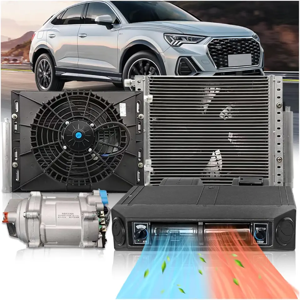 Ar-condicionado Universal para Baixo do Painel de 12V 12000 BTU, Ideal para Carros, Carros Clássicos, Veículos Recreativos, Vans, Caminhões, ATVs, Picapes, Tratores, Motorhomes