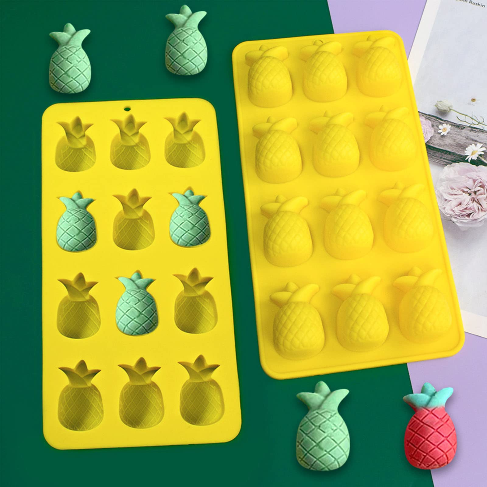 Selecto Bake Stampi Per Cubetti Di Ghiaccio A Forma Di Frutta - Ananas E Frutta Mista