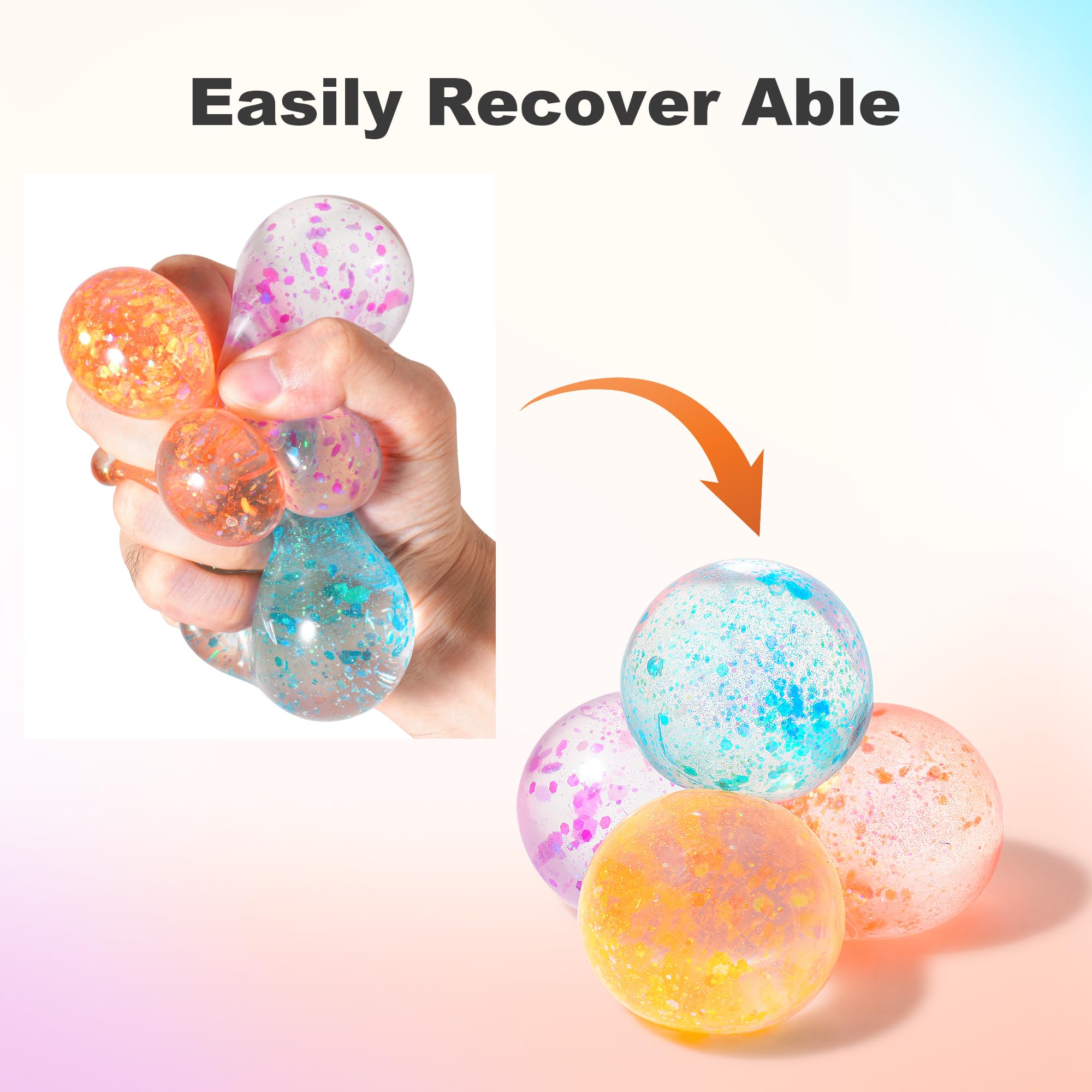 Snapklik.com : Sensory Stress Balls 4-Pack For Adults - Fidget Toys For ...