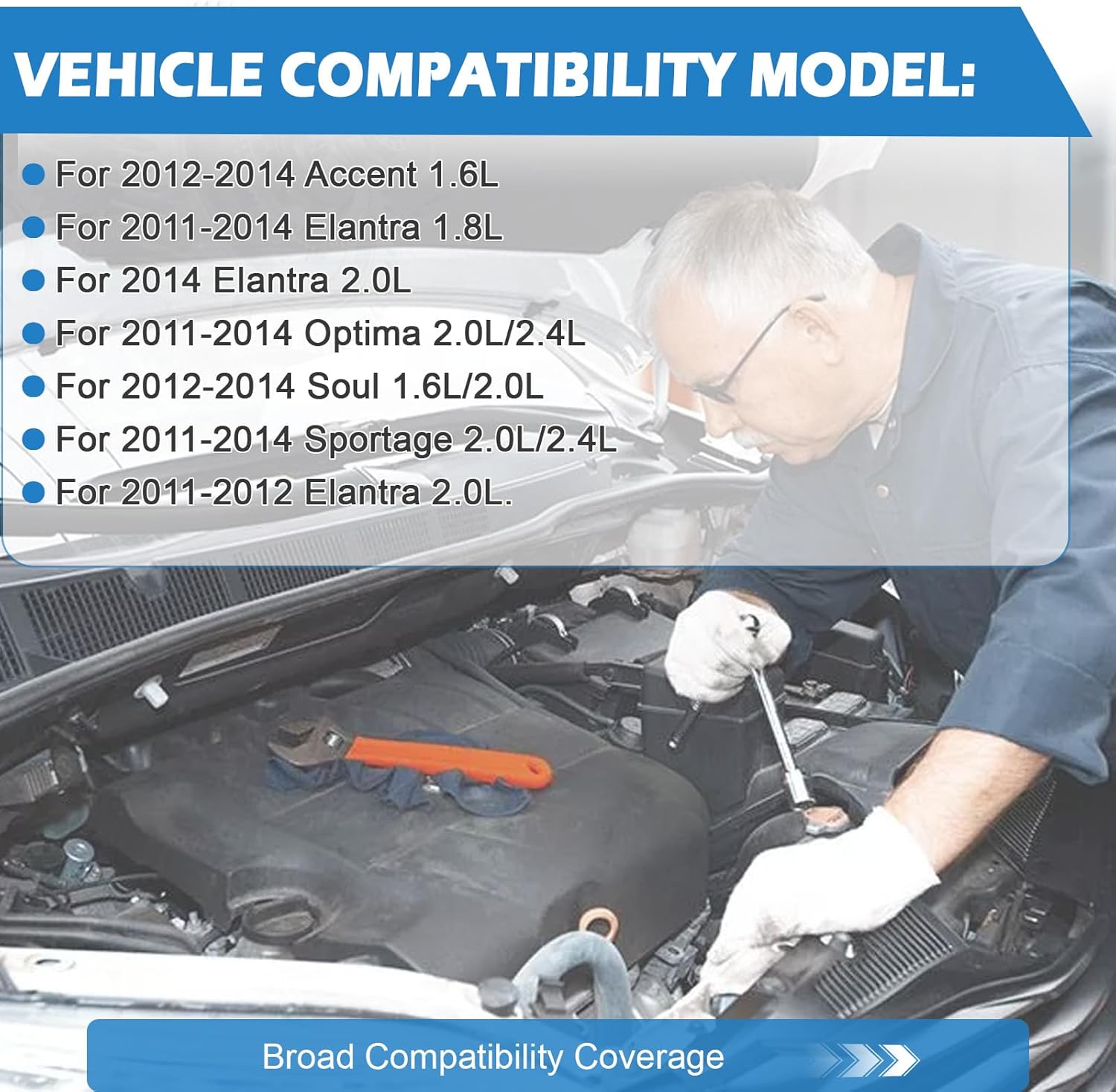 A6GF1 Transmission Master Rebuild Overhaul Kit w/Friction Discs B212820A Compatible with Accent/Elantra Kia Optima/Soul/Sportage 2011 2012 2013 2014 1.6 1.8 2.0L-2.4L