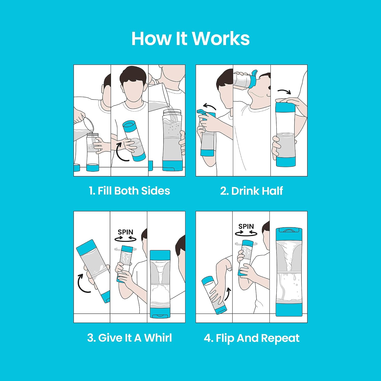 World First Drink Play Water Bottle
