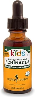 Herb Pharm Kids Certified-Organic Alcohol-Free Echinacea Glycerite Liquid Extract, 1 Ounce