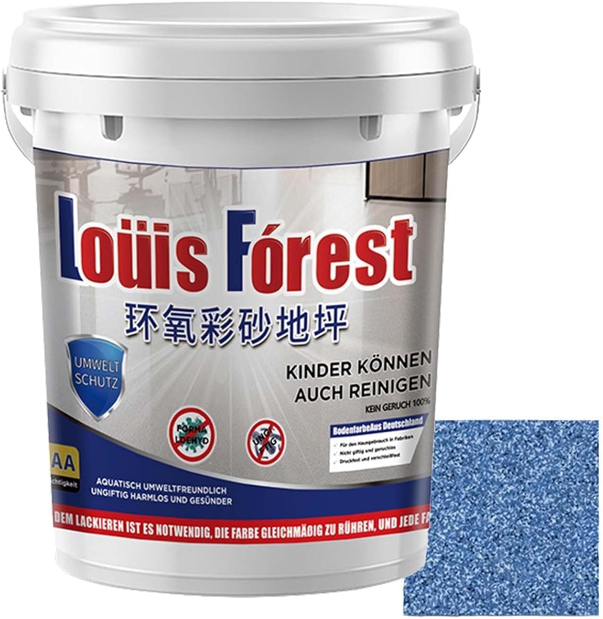 High-Gloss Marble Effect Epoxy Floor Paint, 0.5KG, Water-Based, Quick-Dry, Non-Slip, Wear-Resistant, Self-Leveling, Indoor/Outdoor, Concrete, Tiles, Marble