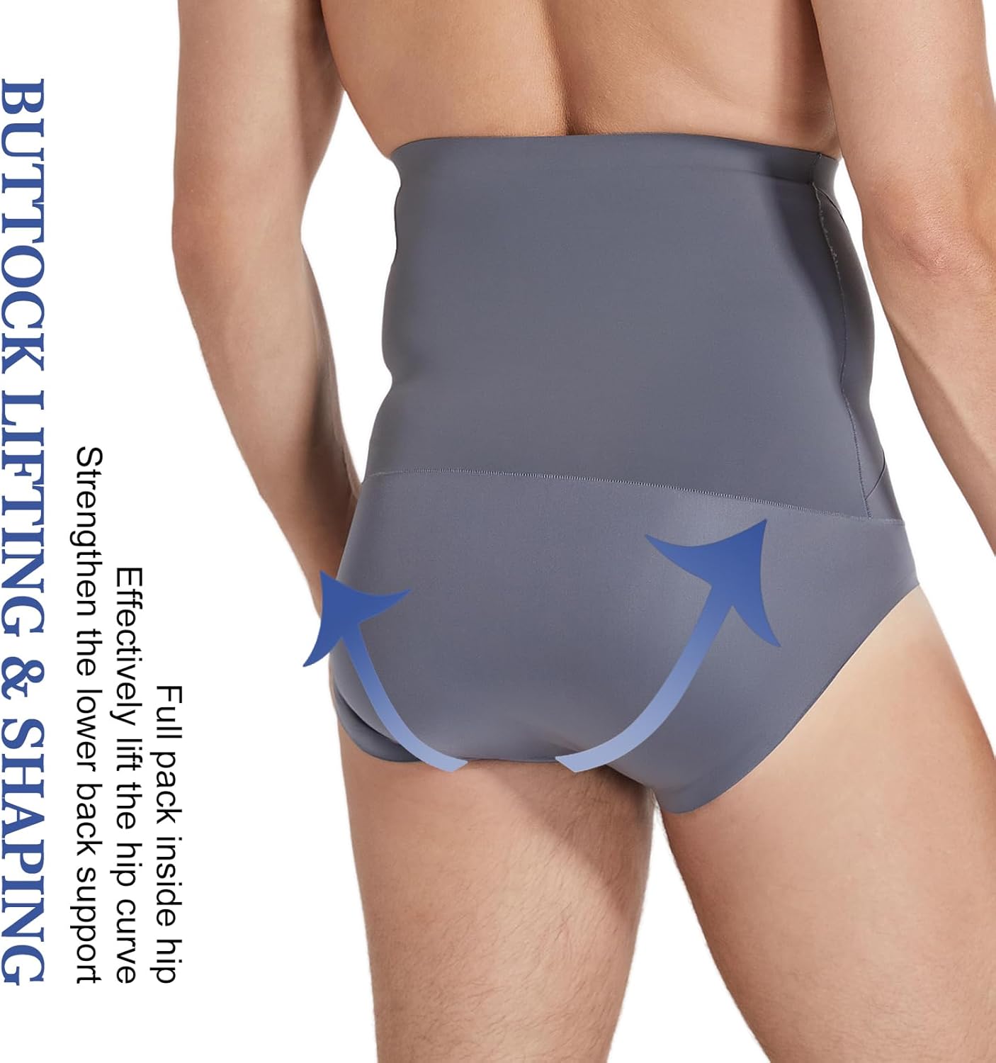 Men's Shapewear Tummy Control Shorts Compression Underwear, Slimming Body Shaper, Mens Shaping Brief - Image 3