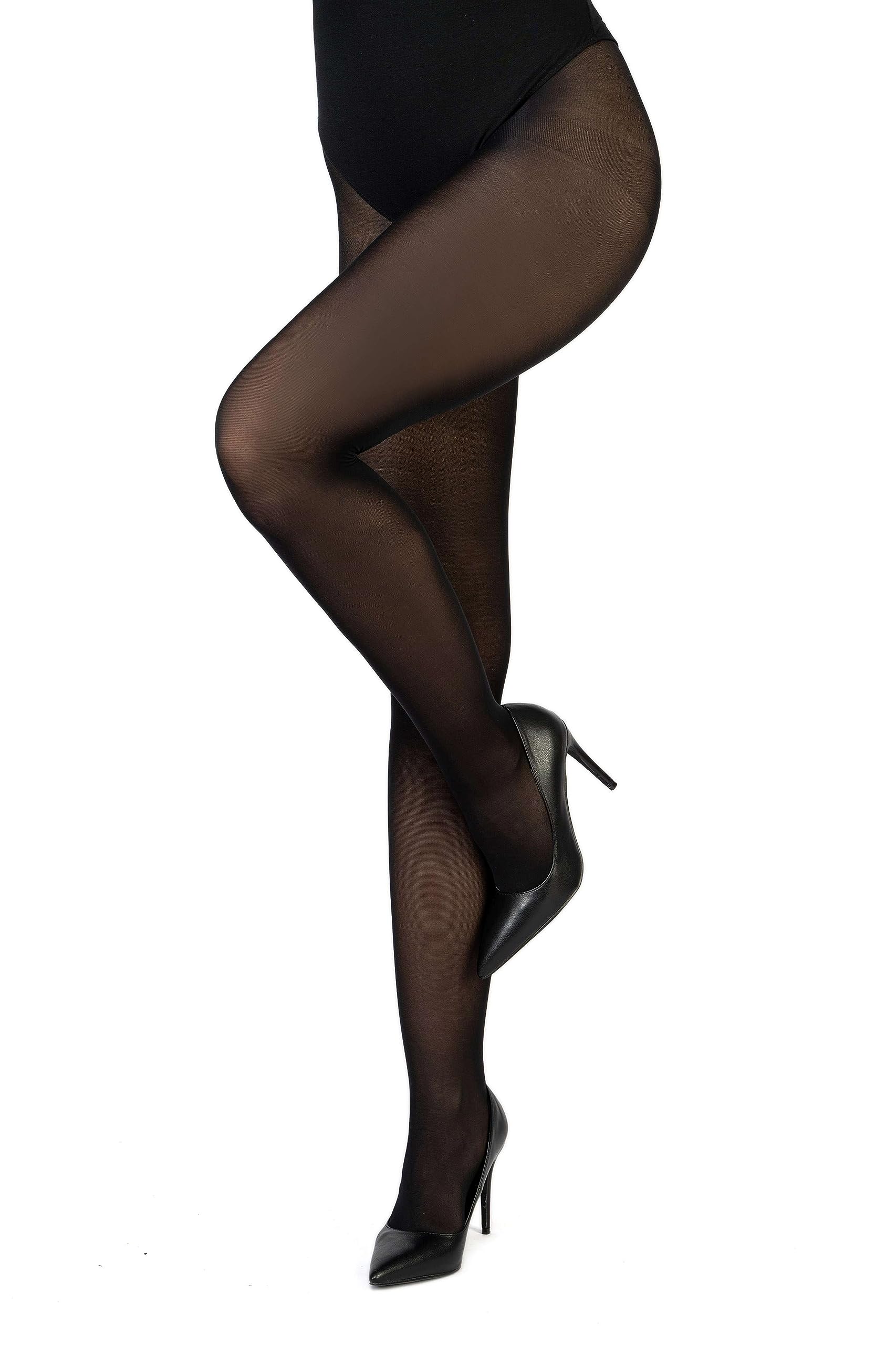Lores Women's Nero ’S Classic Matte Tights 40 Den Semi Sheer Thigh For Invisible Panty Part Elegant & Evening Style Concorde40, S