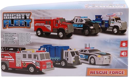 Miniatura 7 de Rescue Force - Camión de juguete con luces y sonidos realistas, construcción duradera y baterías incluidas, a partir de 3 años