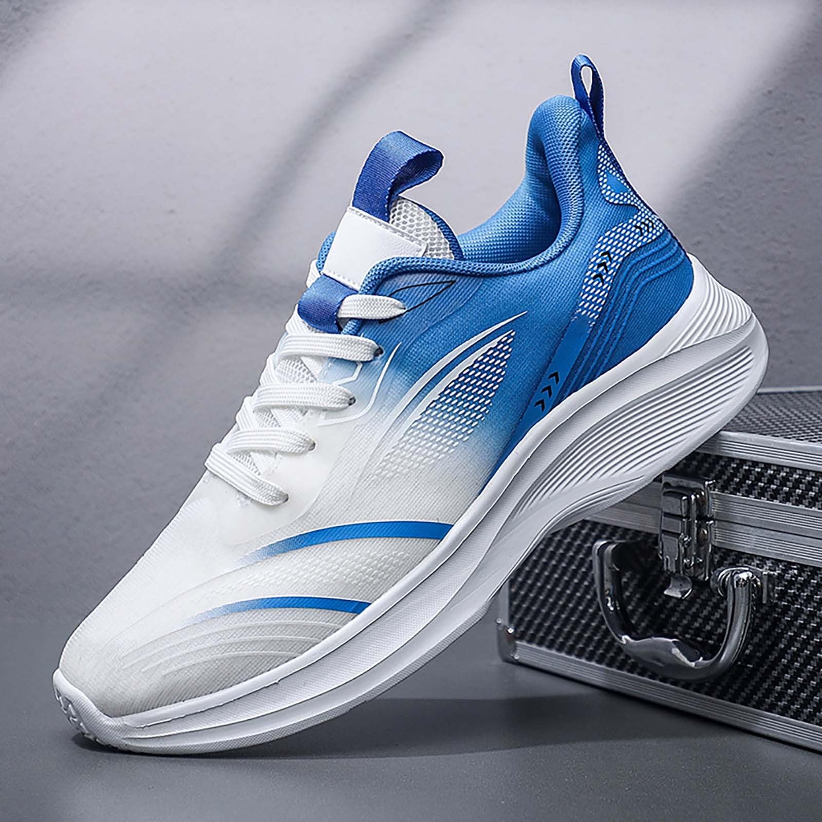 sneaker bunt herren sportschuhe herren modern freizeitschuhe mesh leicht atmungsaktiv fitness rutschfest joggingschuhe flache sohle elegant halbschuhe