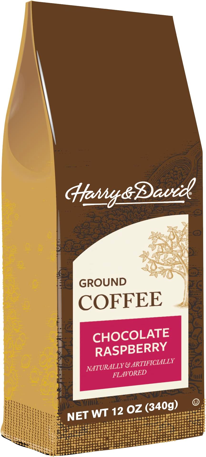 Harry & David Ground Coffee, Chocolate Raspberry, 12 oz bag