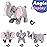 Hopearl Walking Elephant Interactive Crawling Elephish Electronic Plush Toy Animated Gifts for Toddlers Birthday, Gray, 9\'\'