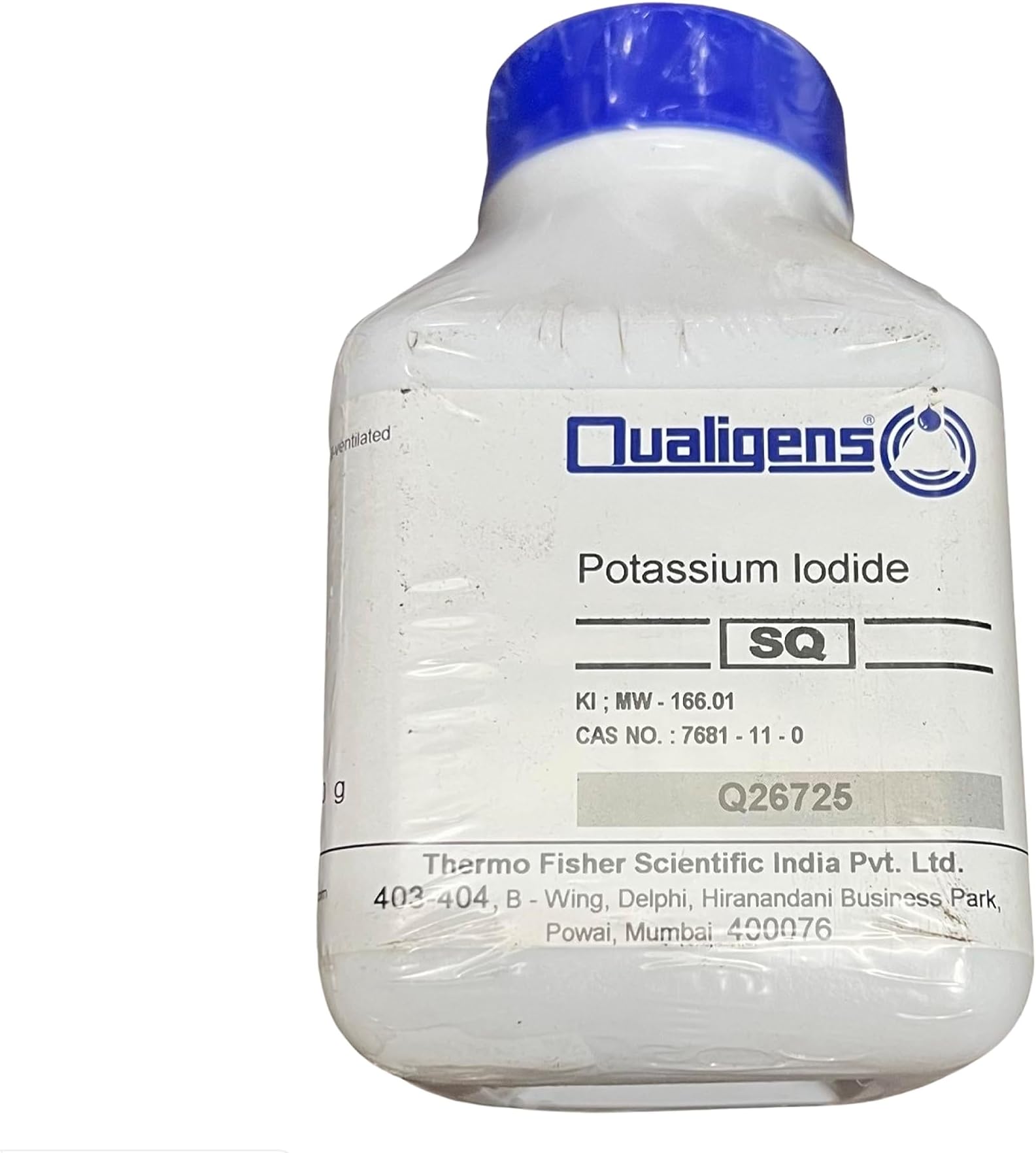 POTASSIUM IODIDE 99% pure qualigens 500gm