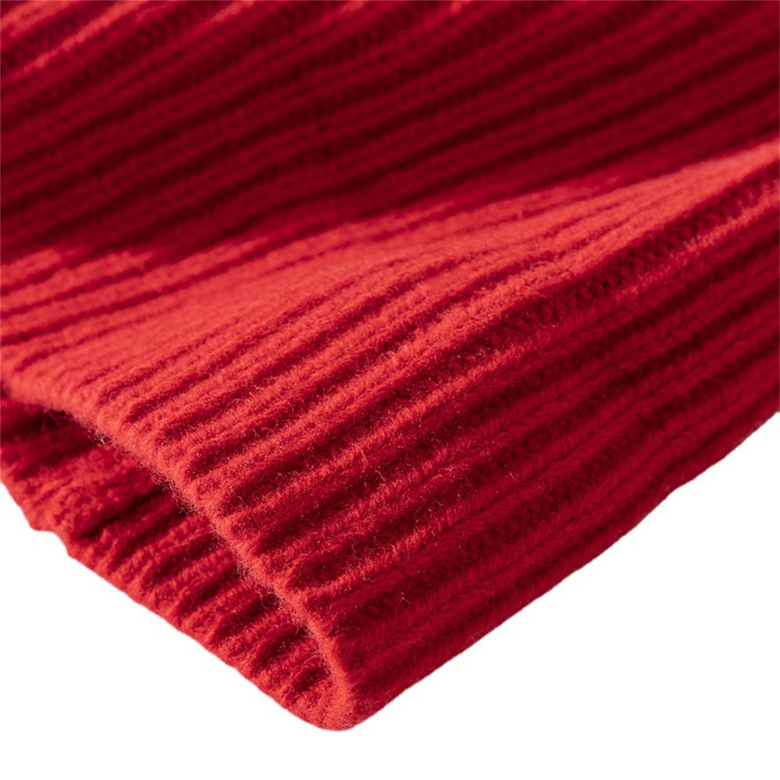 Cappello Lavorato a Maglia Cappello Cinese di Lana Rossa A Maglia La Circonferenza della Testa Grande Cappelli da Uomo