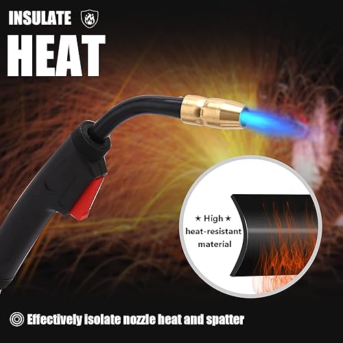 Miniatura 4 de Pistola de soldadura H100S2-10 (245924) H-10 MIG de 15 pies de repuesto para Hobart Handler 130XL, 135, 140, 175, 187 y AutoArc XLT142 y XLT182