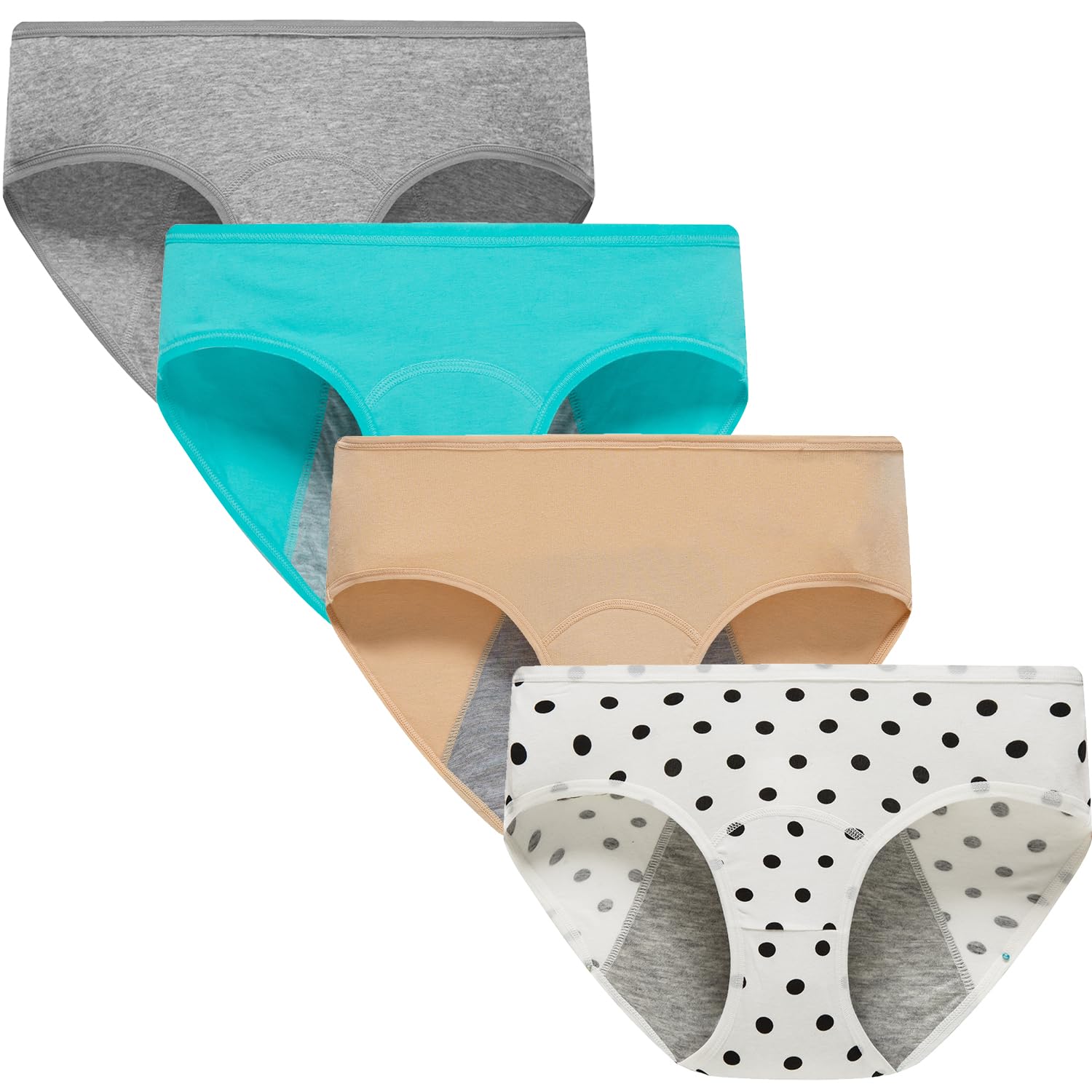 Demifill Teen Girls Period Underwear Cotton Soft Women Panties For Teens Briefs