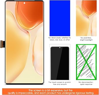 Google Pixel 6 Pro 5G LCDスクリーン交換用OLED Pixel 6 Pro LCDディスプレイ用 GLUOG G8VOU LCDデジタイザー スクリーンタッチアセンブリ フレーム+ビデオ付き指紋機能、指紋ケーブルなし