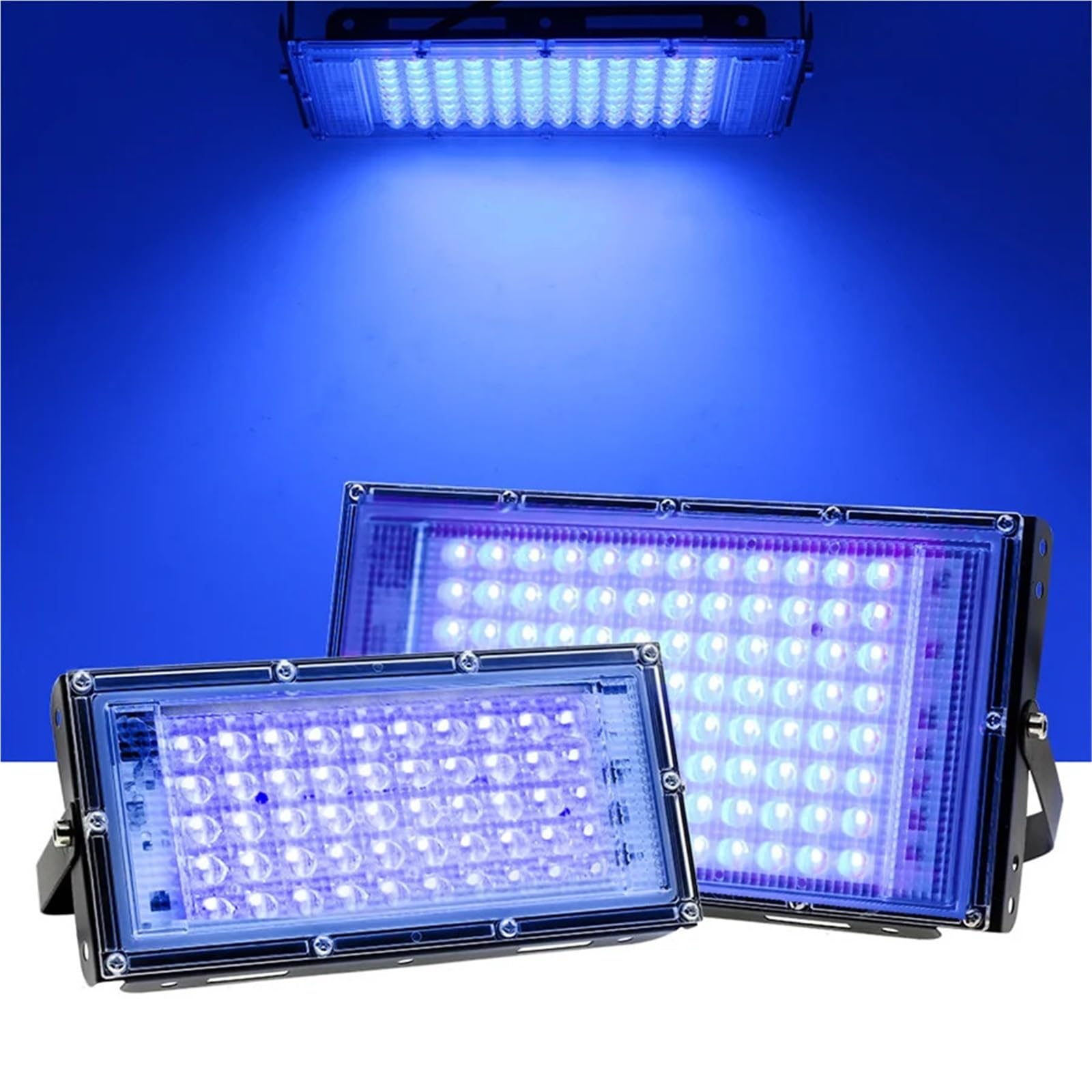 Lampa utwardzająca UV LED Wodoodporne lampy UV LED do utwardzania światłem czarnym 50/100/300 W, zewnętrzne reflektory fluorescencyjne ultrafioletowe(300W)